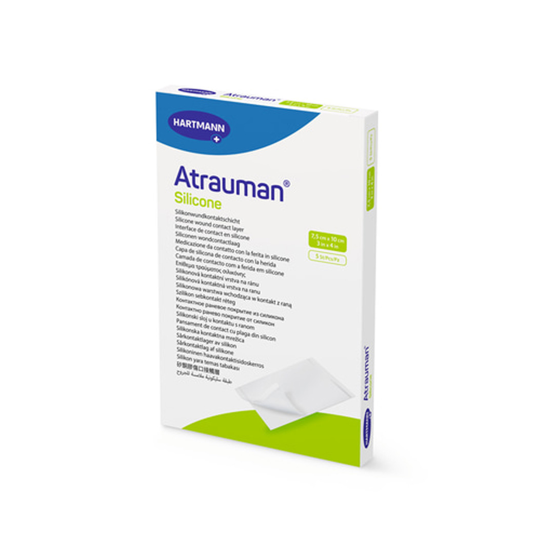 Pansamente impregnate Atrauman® Silicone, 7,5 cm x 10 cm, 5 bucati, Hartmann