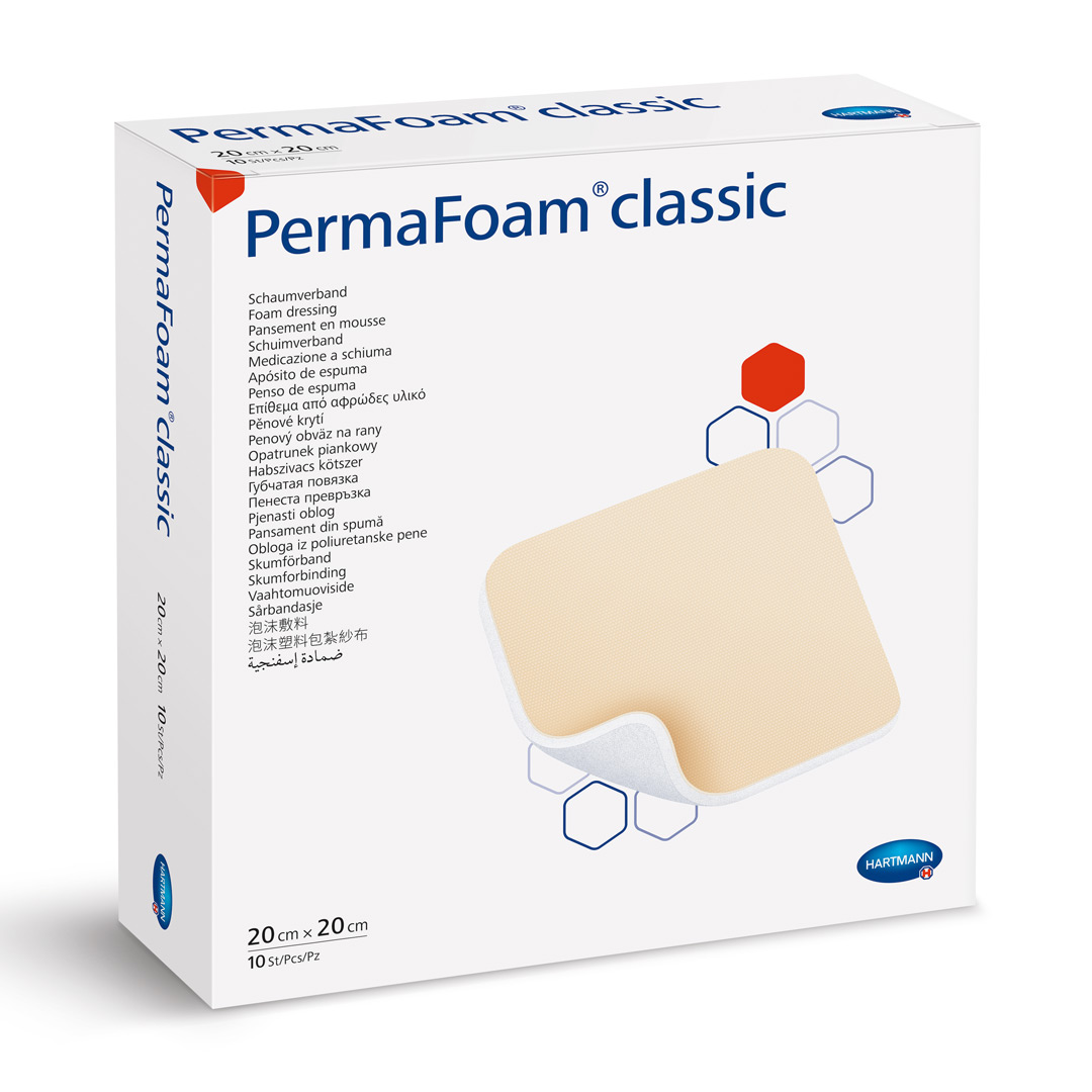 Pansament steril PermaFoam Classic, 20 x 20 cm,1 cutie/3 bucati, Hartmann