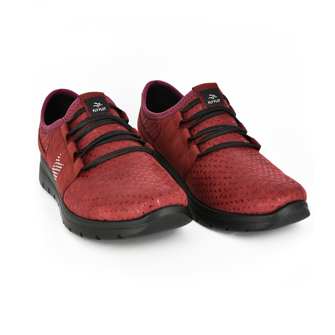 Pantofi dama din Microfibra FF135, Bordo, diverse marimi
