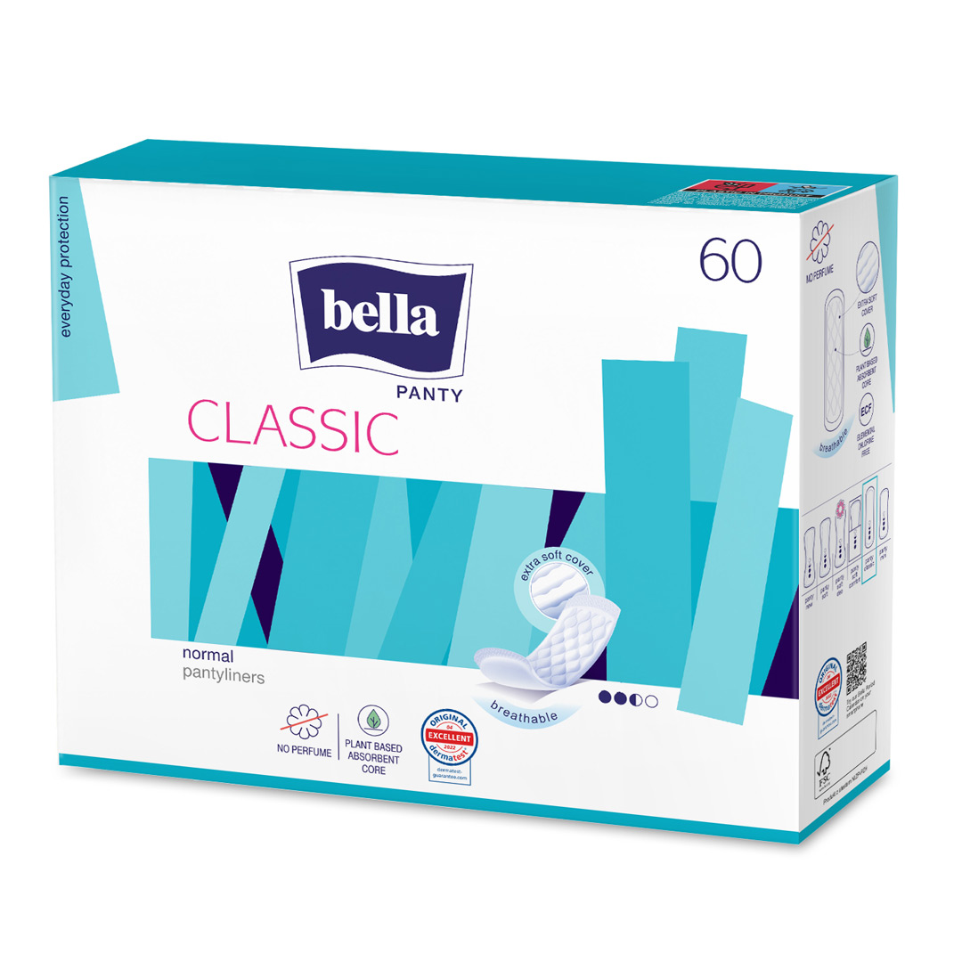 Panty Classic absorbante zilnice, 60 bucati, Bella