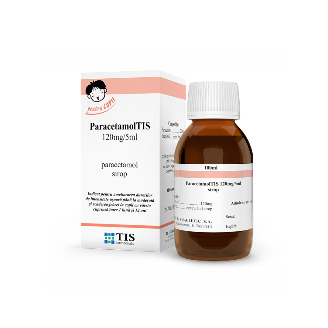 Paracetamol Tis, 120 mg/5ml, 100 ml, Tis Farmaceutic