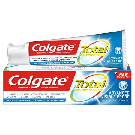 PASTA DE DINTI COLGATE TOTAL ADV VISIBLE PROOF 75M