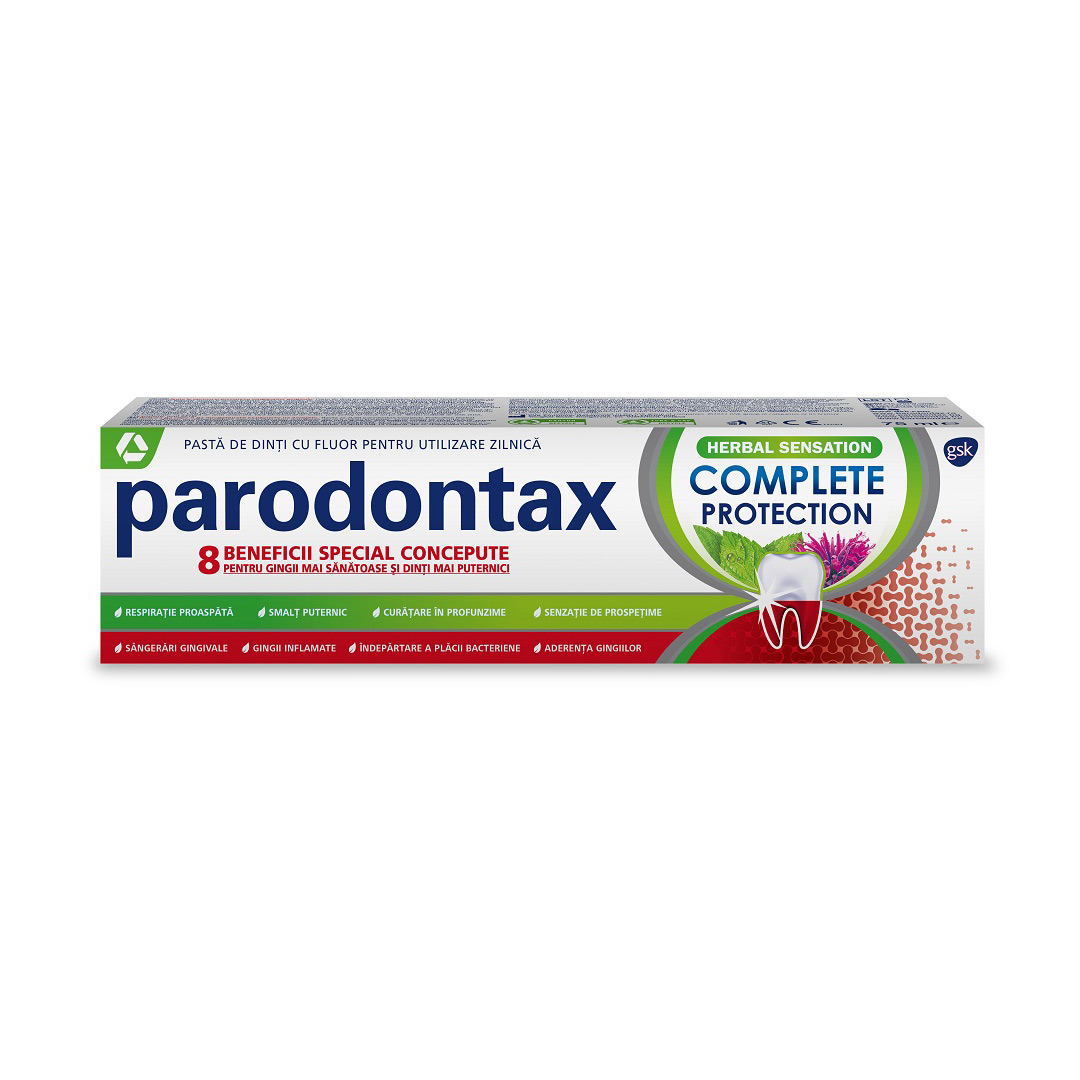 Pasta de dinti Complete Protection Herbal Sensation Parodontax, 75 ml, Gsk