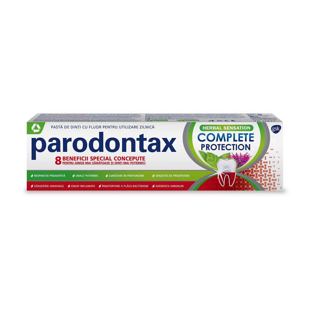Pasta de dinti Complete Protection Herbal Sensation Parodontax, 75 ml, Gsk
