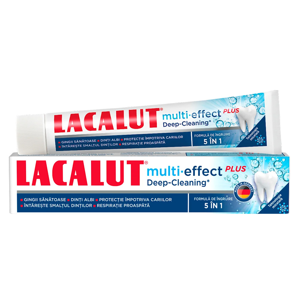 Pasta de dinti Lacalut Multi-Effect Deep-Cleaning, 0,75 ml, Zdrovit