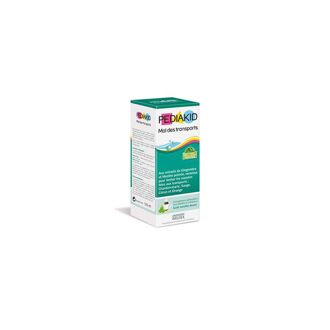 Sirop cu gust de menta pentru rau de transport, 125 ml, Pediakid