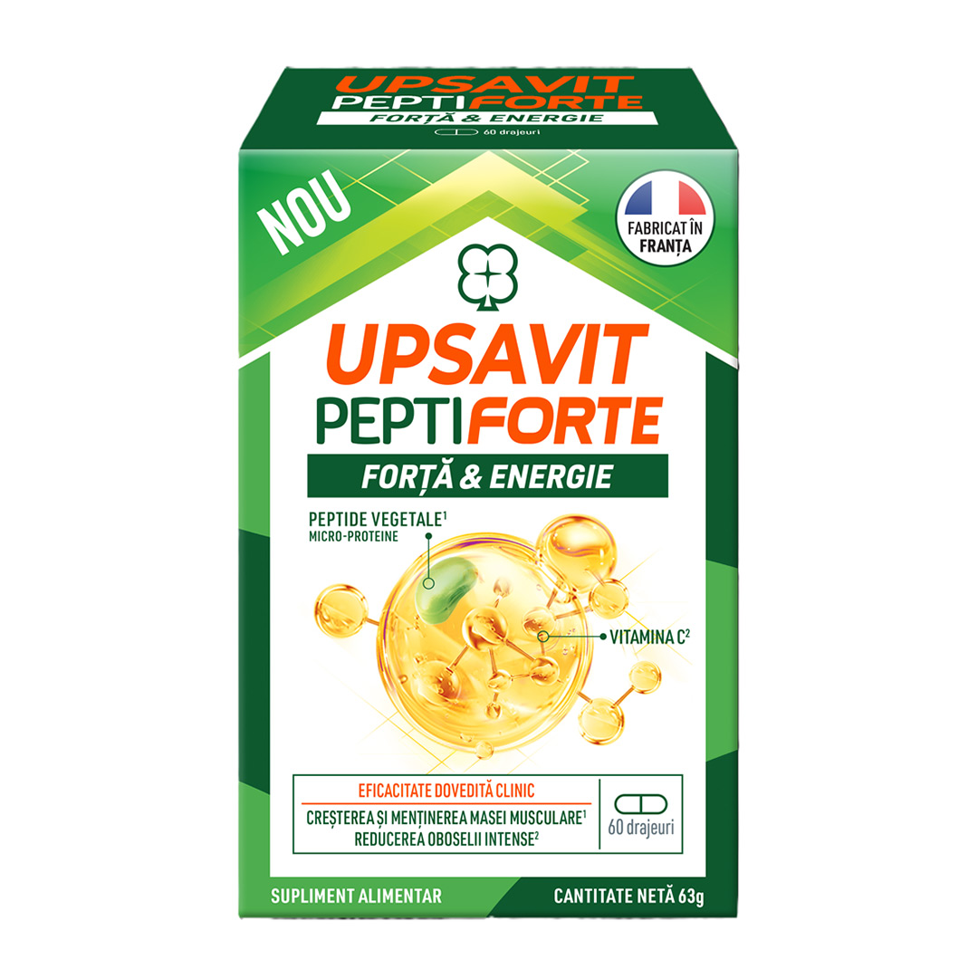 Peptiforte, 60 drajeuri, Upsavit