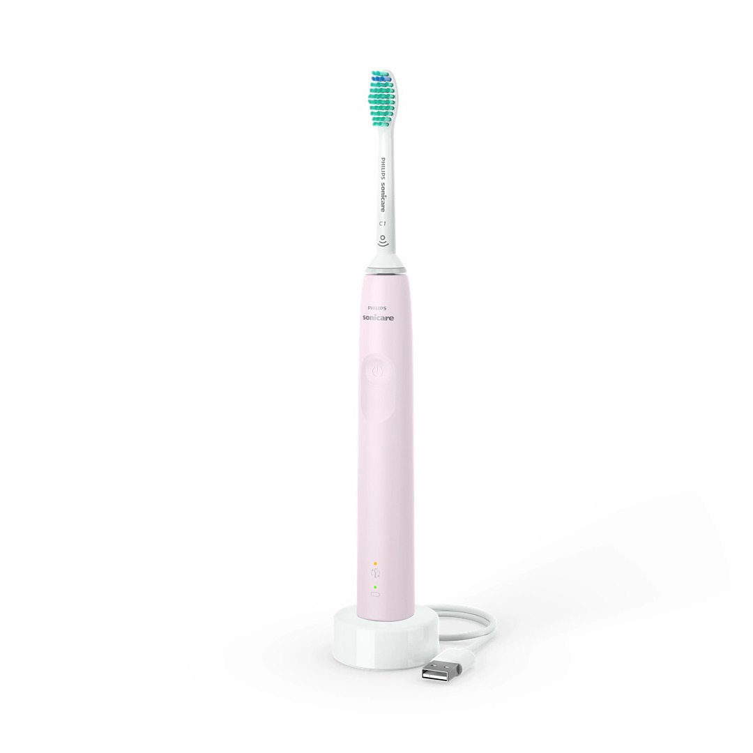 Periuta de dinti sonica electrica Sonicare 3100 series, roz, Philips