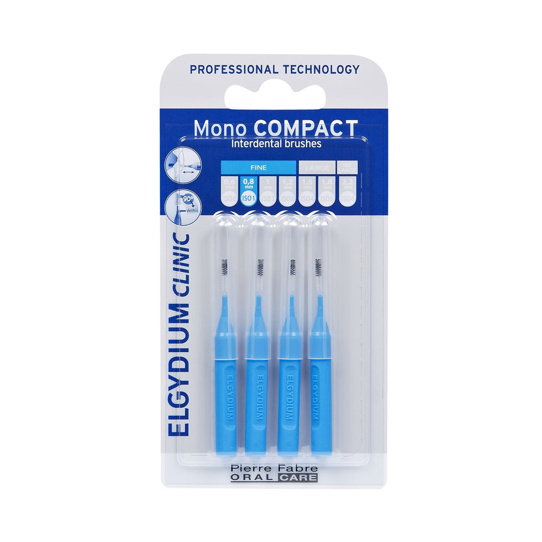 Periute interdentare Mono Compact Blue, 4 bucati, Elgydium
