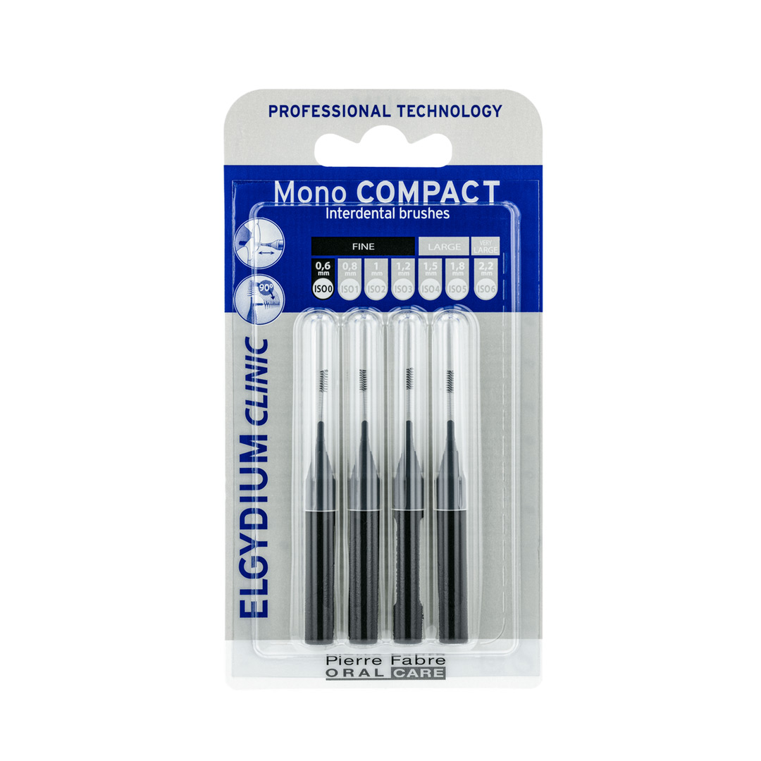 Periute interdentare monocompacte, 0,6 mm, 4 bucati, Elgydium