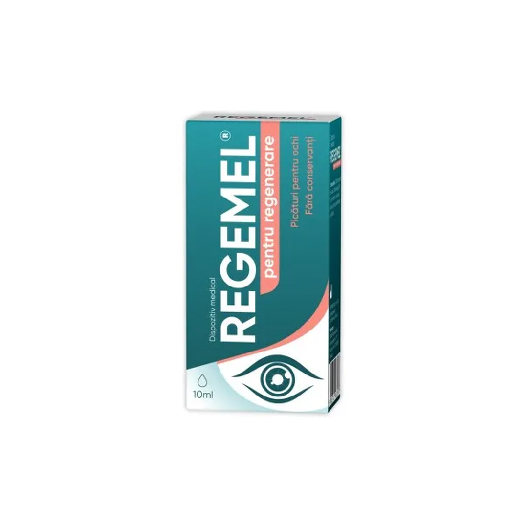 Picaturi de regenerare pentru ochi Regemel, 10 ml, Zdrovit