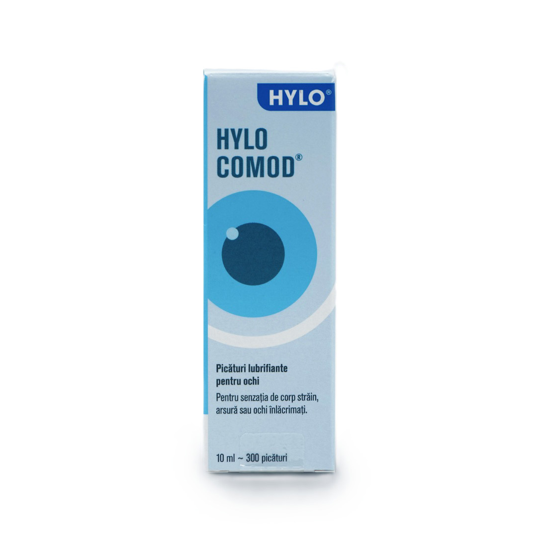 Picaturi lubrifiante pentru ochi Hylo-Comod, 10 ml, Ursapharm