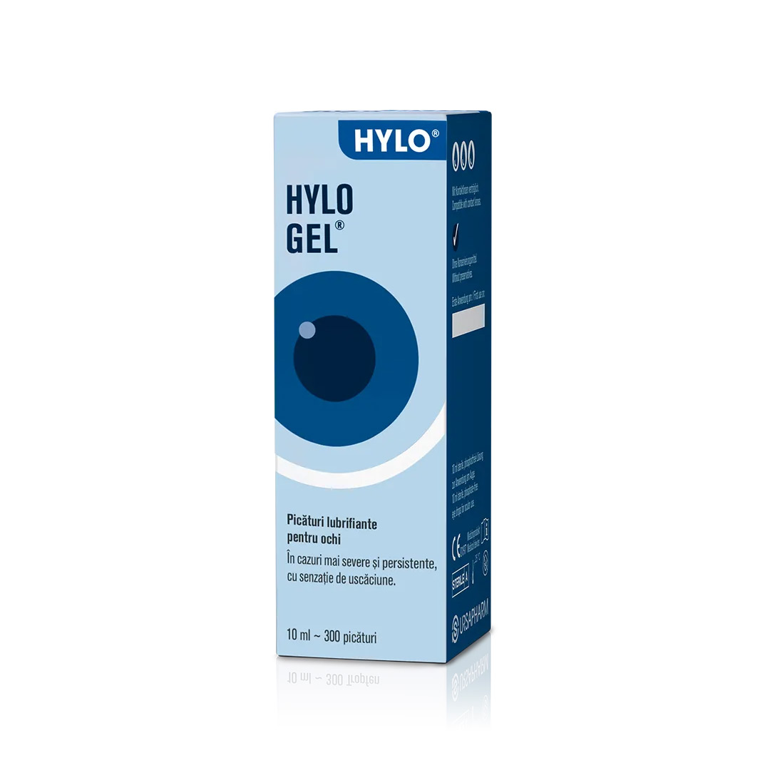 Picaturi lubrifiante pentru ochi Hylo-Gel, 10 ml, Ursapharm