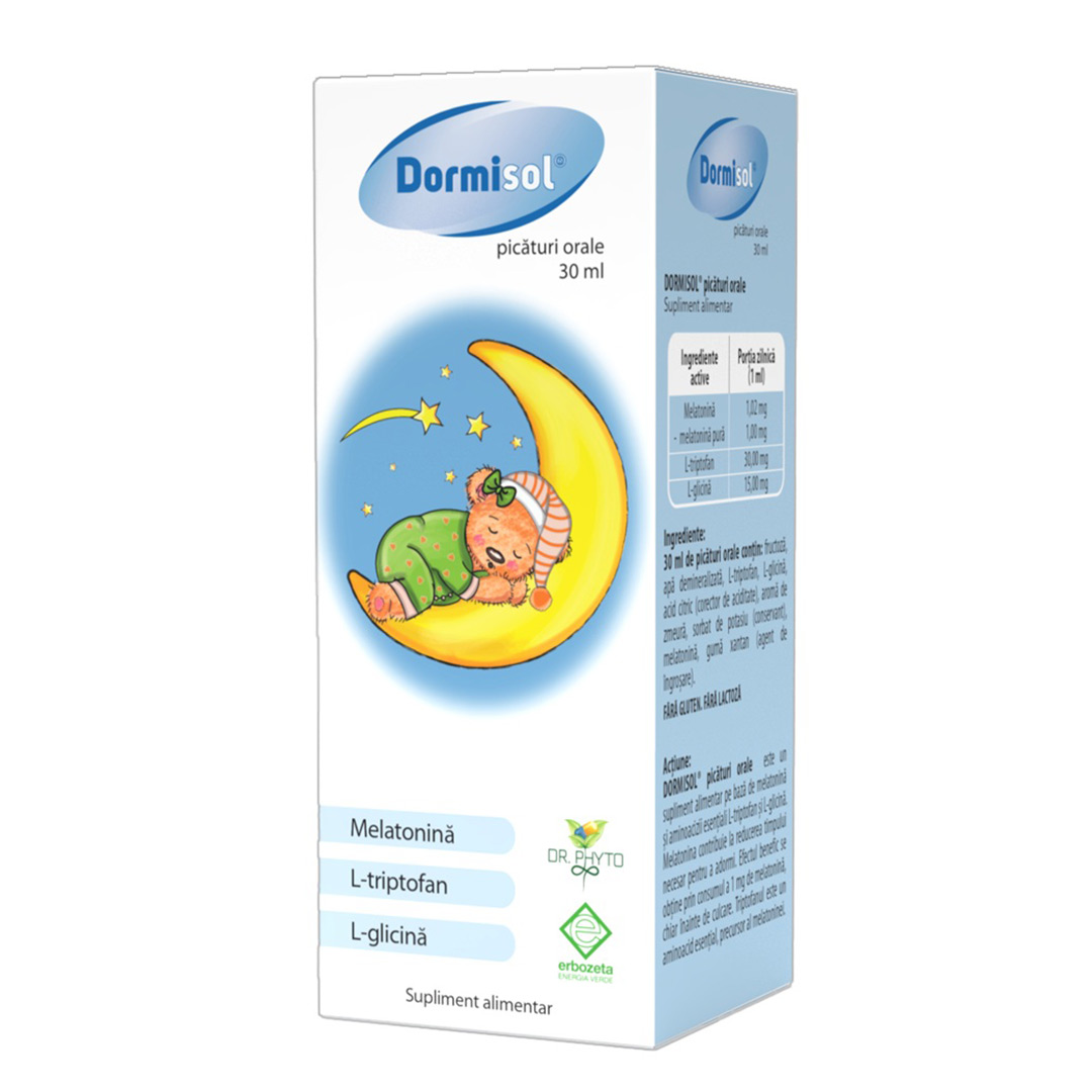 Picaturi orale Dormisol, 30 ml, Dr. Phyto