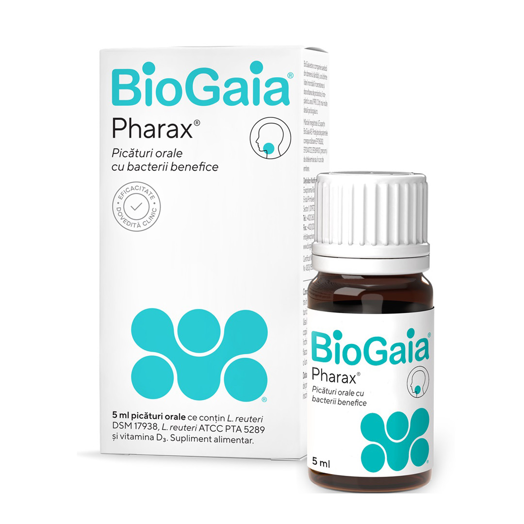 Picaturi orale probiotic Pharax D3 BioGaia, 5 ml, Ewopharma