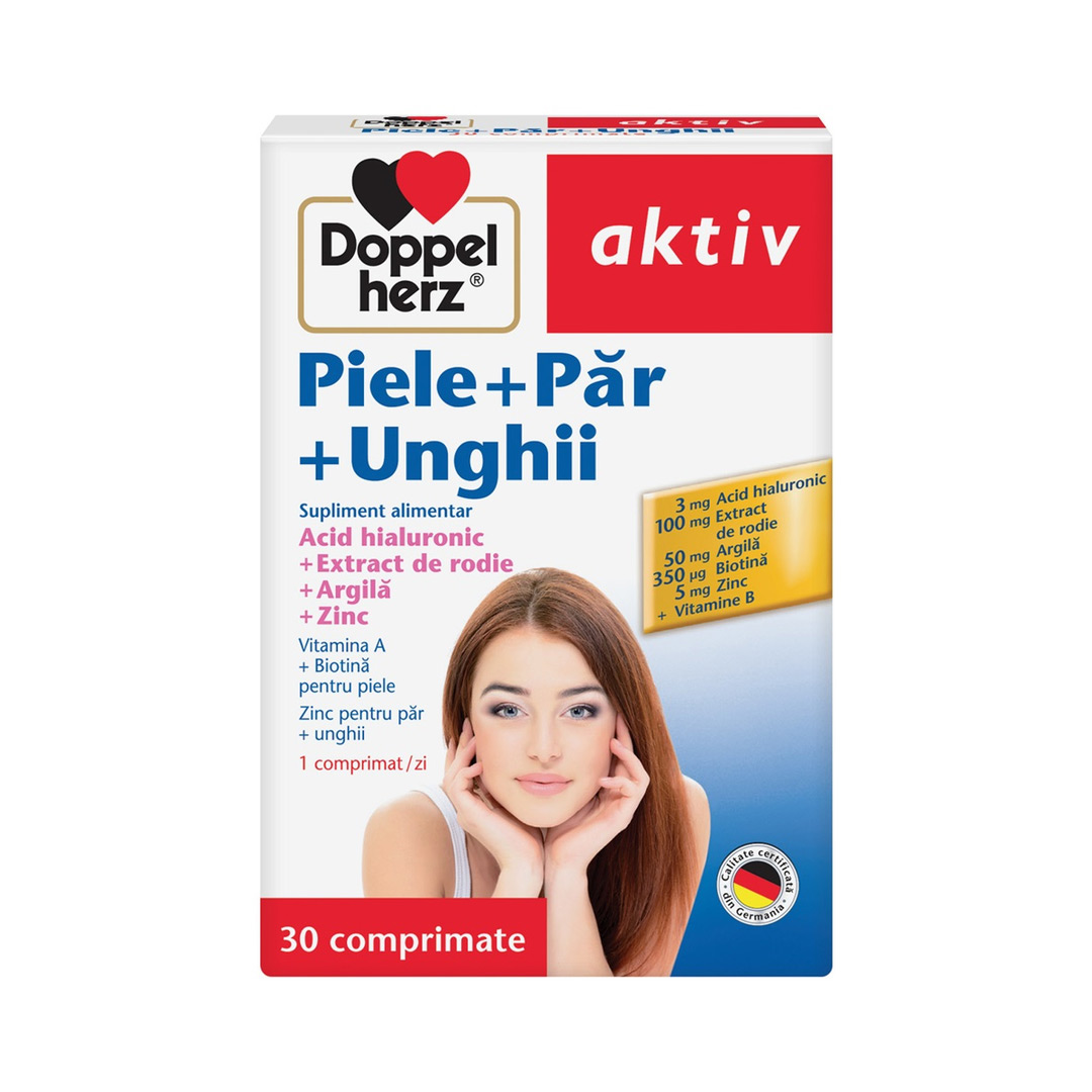 Piele + Par + Unghii Aktiv, 30 comprimate, Doppelherz