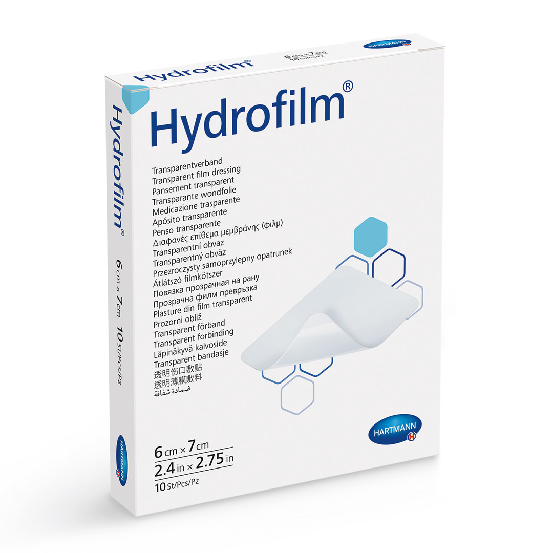 Plasture transparent pentru protectia plagii, Hydrofilm, 6 x 7 cm, 1 cutie/10 bucati, Hartmann