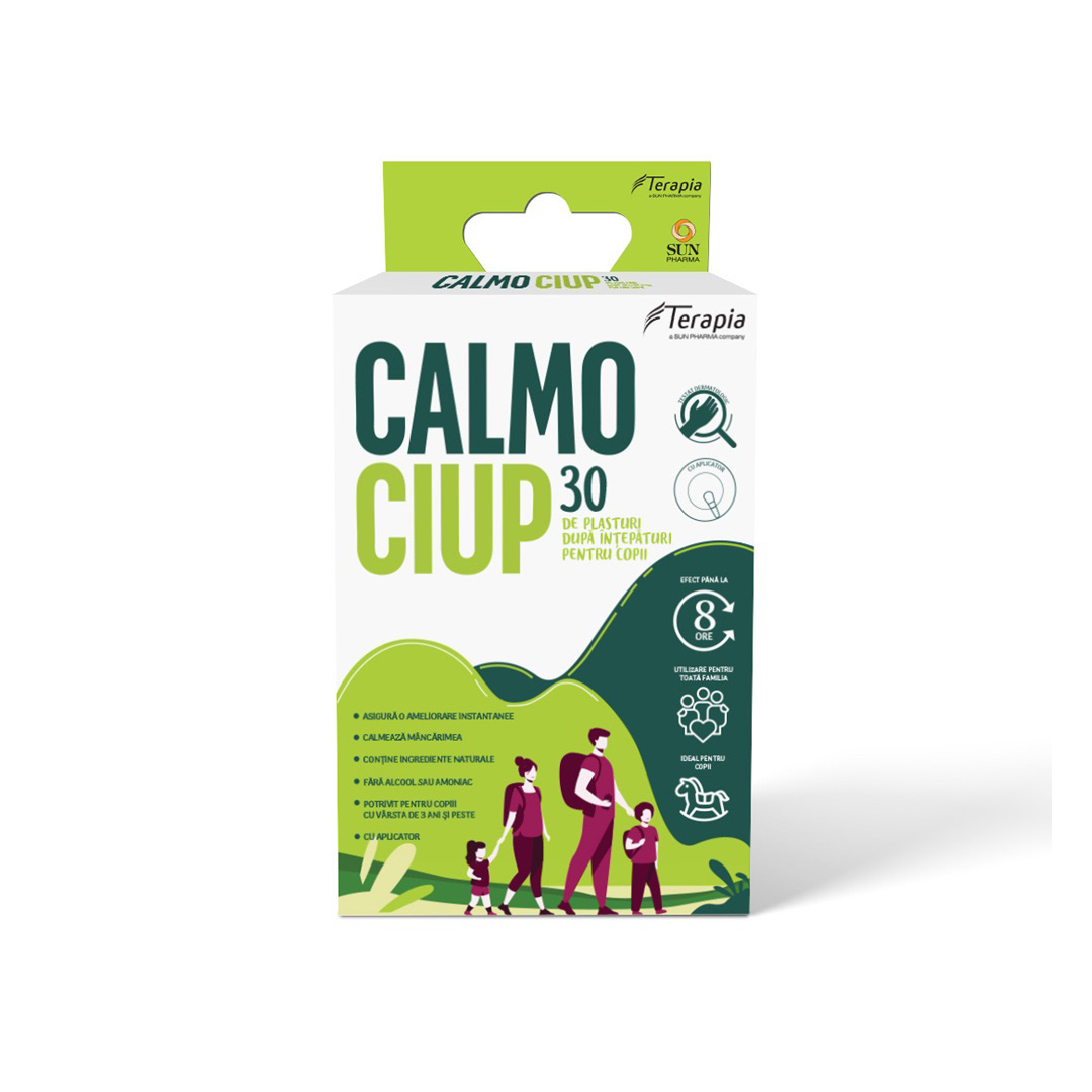 Plasturi dupa intepaturi pentru copii Calmo Ciup, 30 plasturi, Terapia