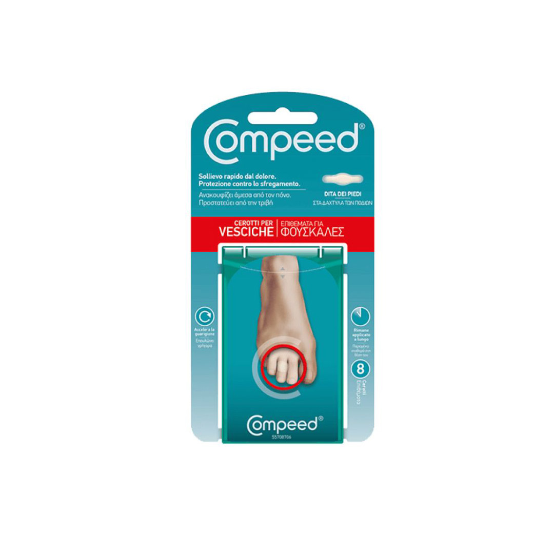 Plasturi interdigitali pentru basici Blister Toes, 8 bucati, Compeed