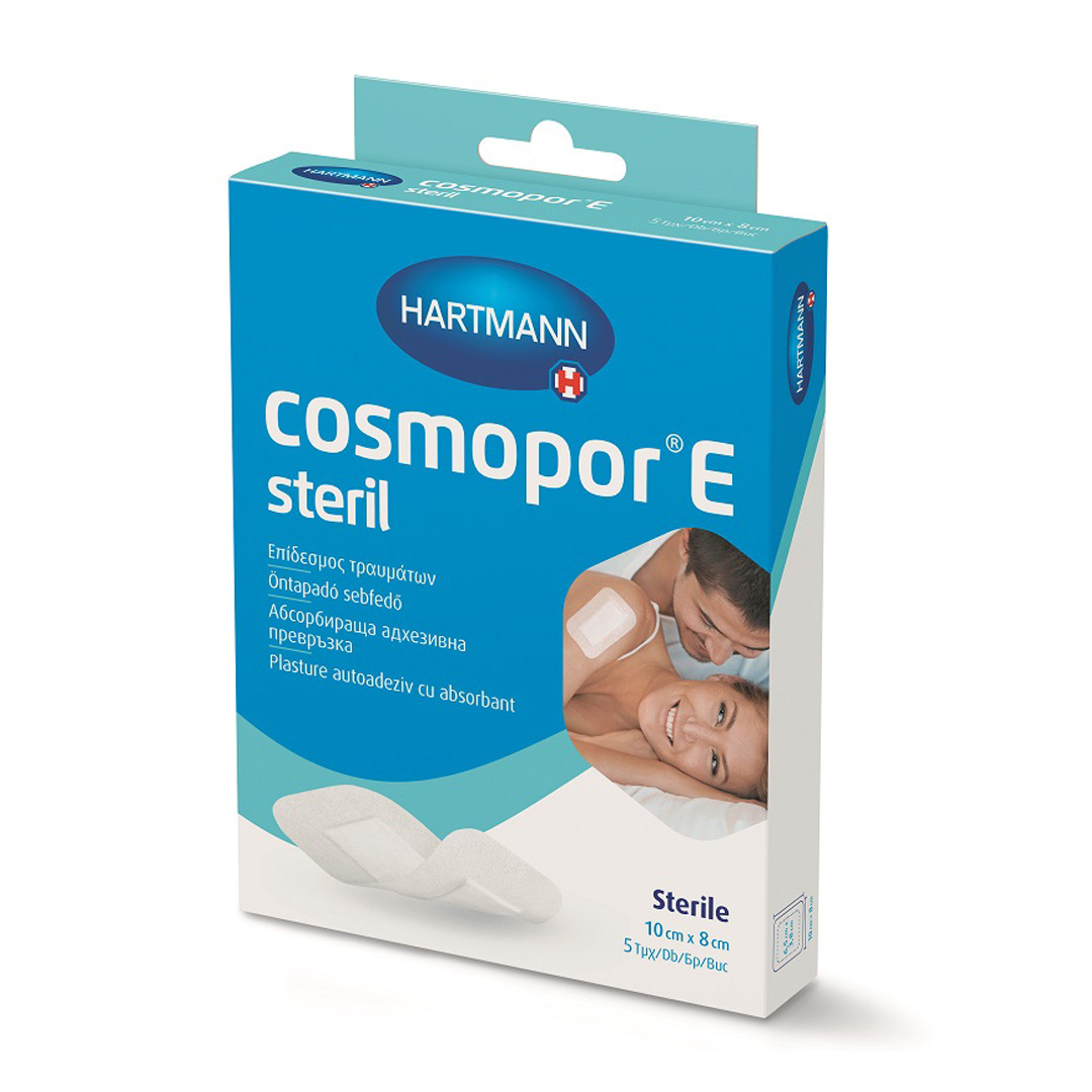Plasturi sterili Cosmopor E 10 x 8 cm, 5 bucati, Hartmann