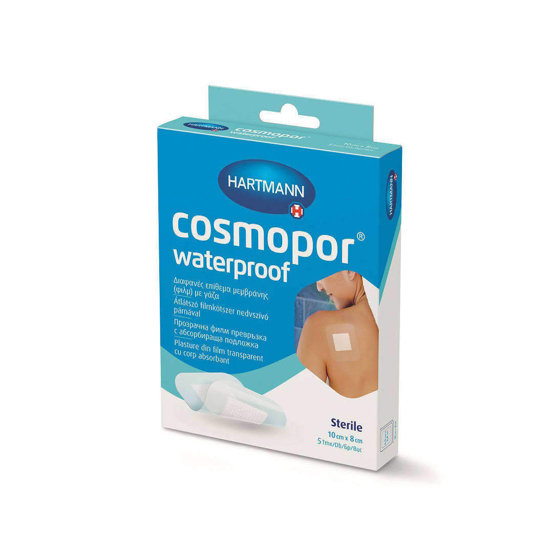 Plasturi sterili Cosmopor Waterproof 10 x 8 cm, 5 bucati, Hartmann