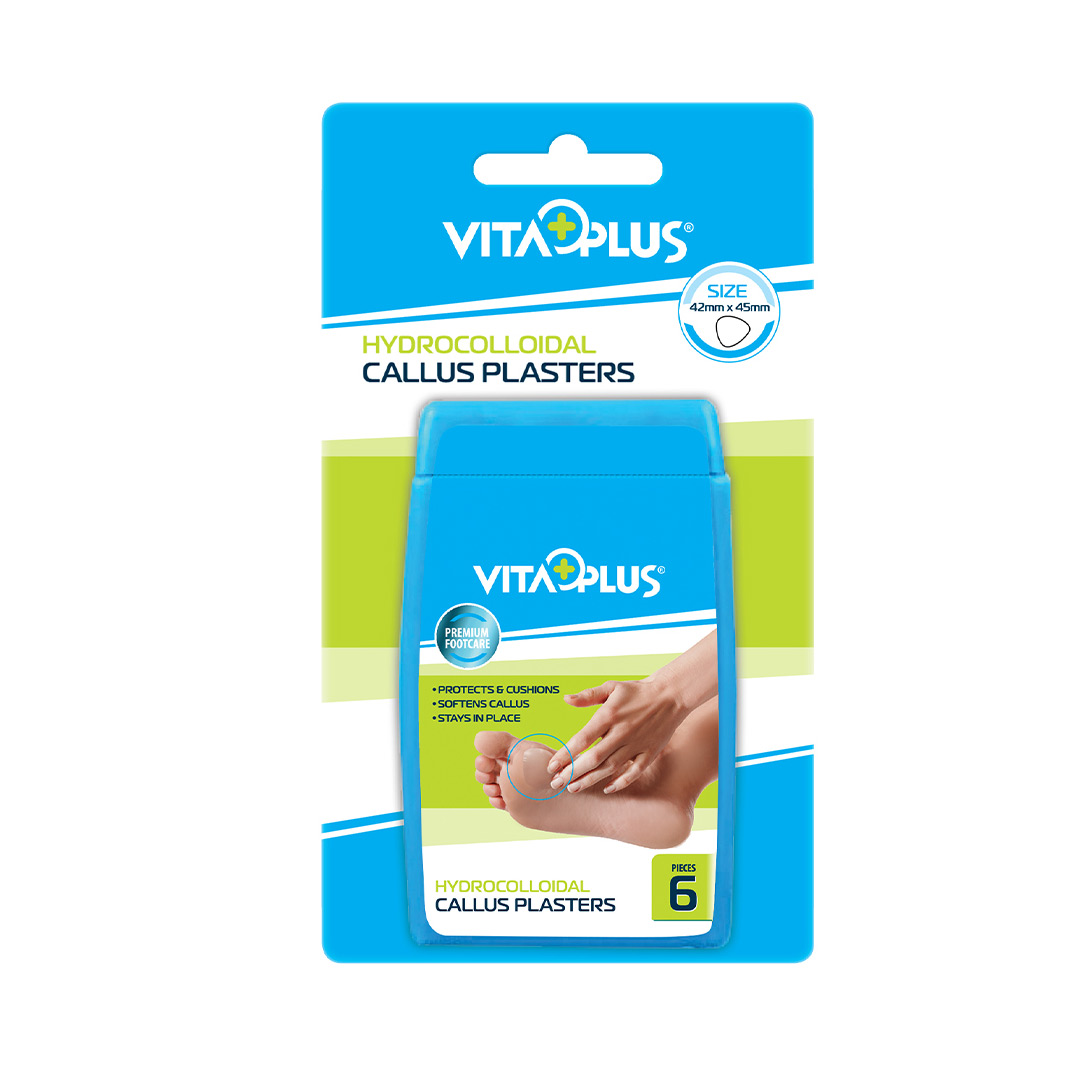 Plasturi Vita Plus cu hydrocoloid pentru bataturi, 42x45 mm, 6 bucati
