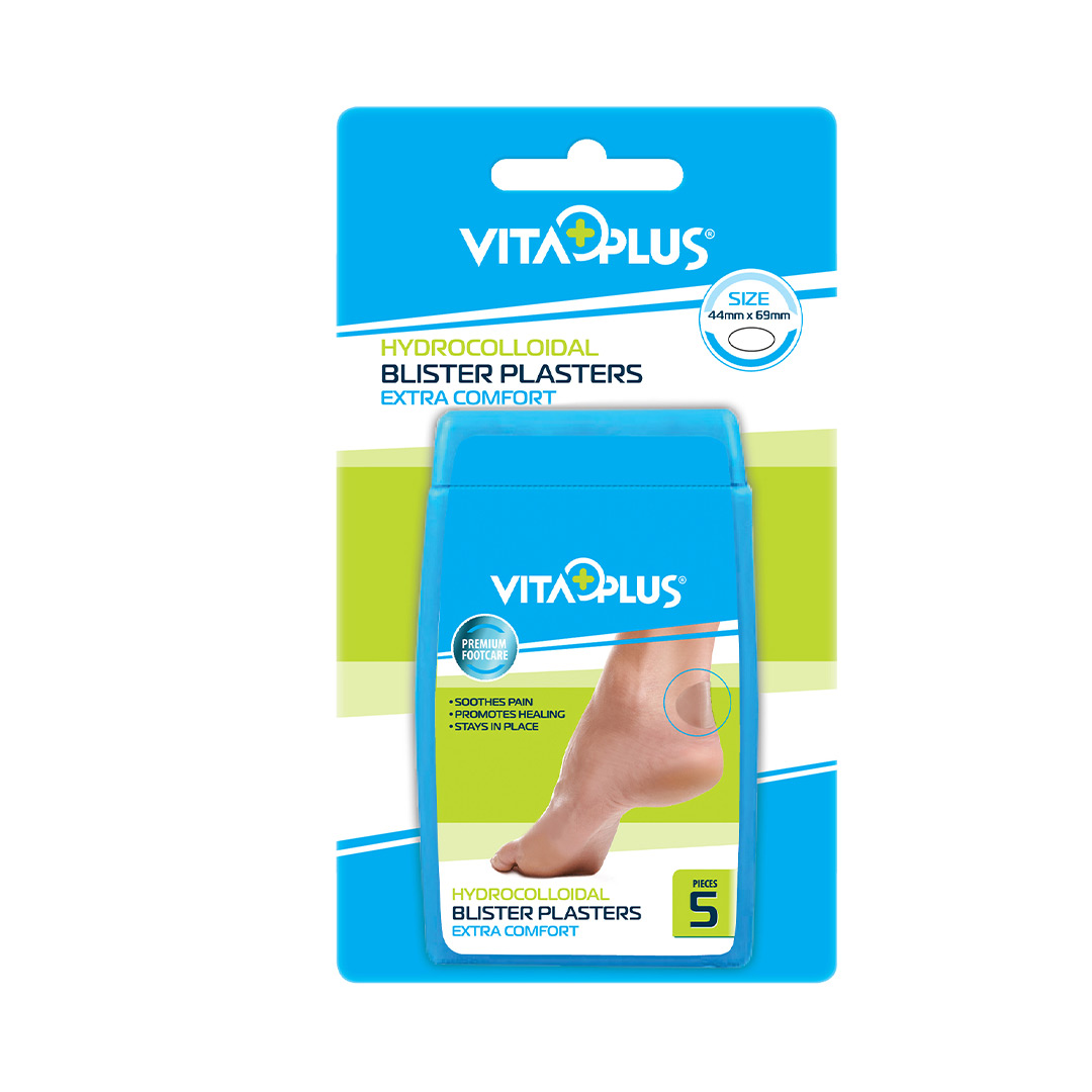 Plasturi Vita Plus cu hydrocoloid pentru bataturi, 44x69 mm, 5 bucati