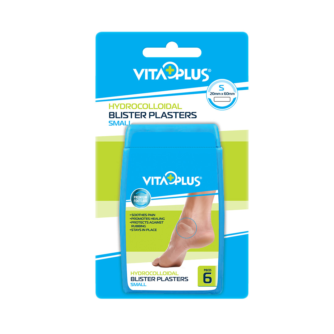 Plasturi Vita Plus cu hydrocoloid pentru bataturi, small, 20 x 60 mm, 6 bucati