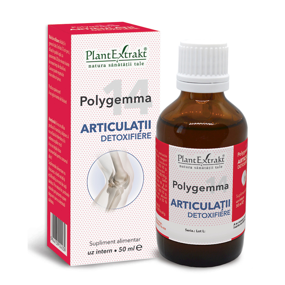 Polygemma 14, Articulatii detoxifiere, 50 ml, Plant Extrakt