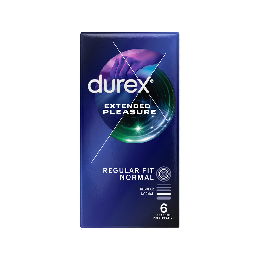 Prezervative Extend Pleasure, 6 bucati, Durex