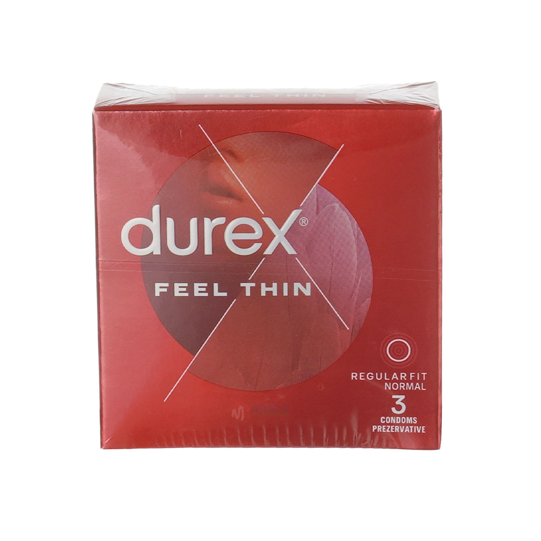 Prezervative Feel Thin, 3 bucati, Durex