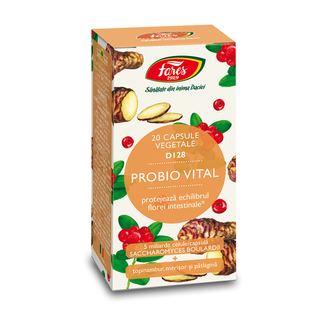 Probio Vital, D128, 20 capsule, Fares