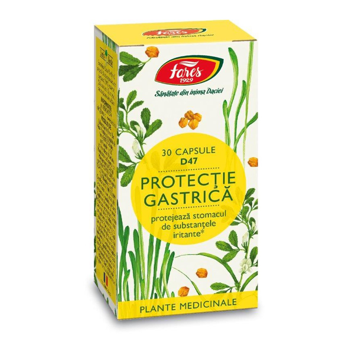 Protectie gastrica D47, 30 capsule, Fares
