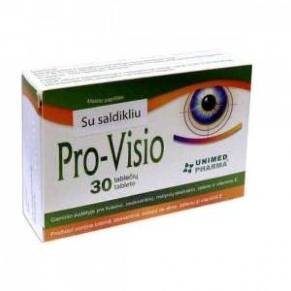 PRO-VISIO X 30 TB UNIMED PHARMA