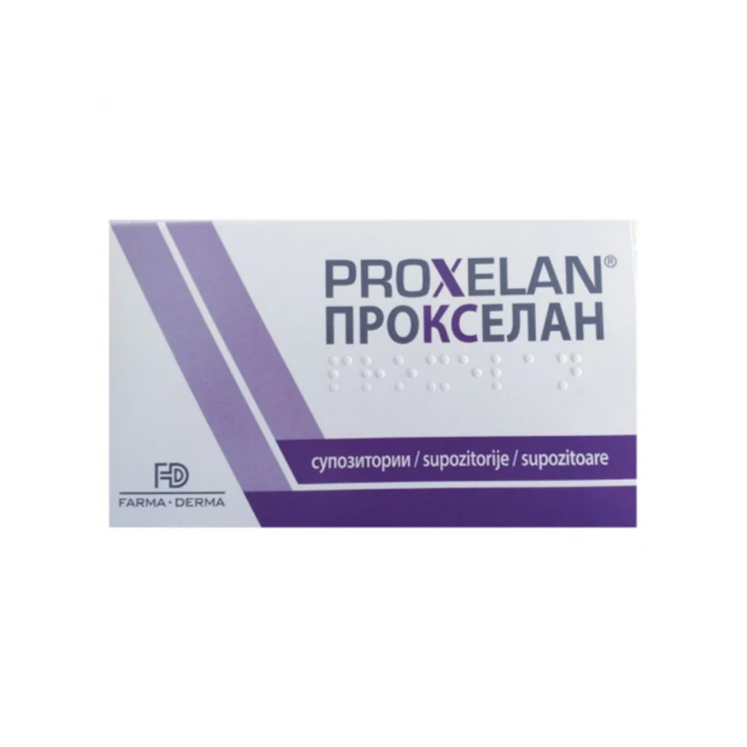 Proxelan, 10 supozitoare, Farma-Derma