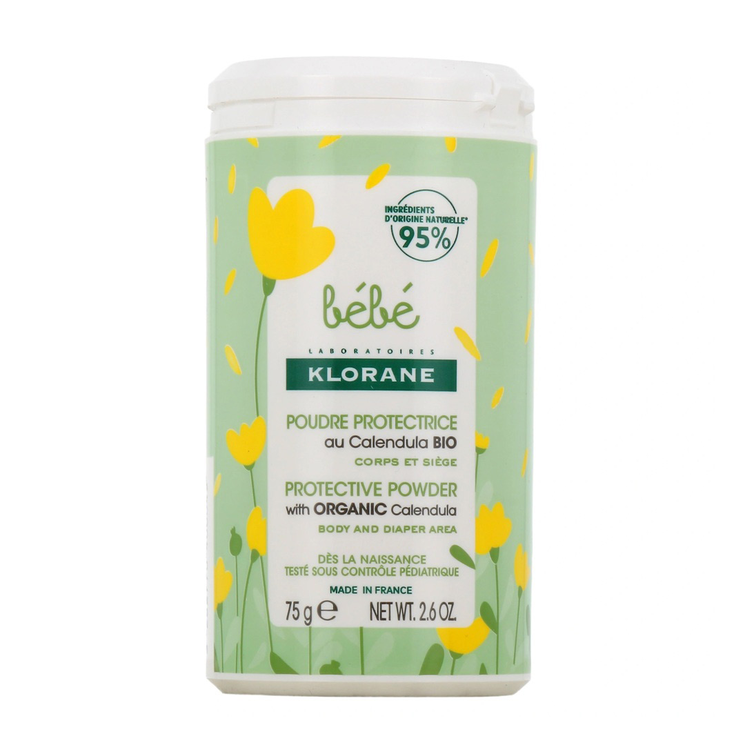 Pudra protectoare pentru bebelusi, 75 g, Klorane Bebe