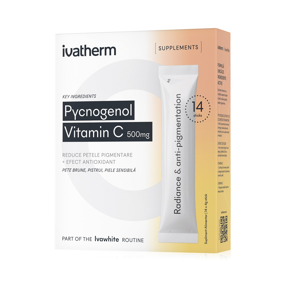 Pycnogenol si Vitamina C 500 mg, 14 plicuri, Ivatherm