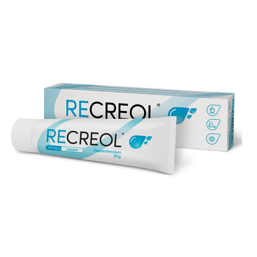 Recreol, 50 mg/g crema, 50 g, As Grindeks