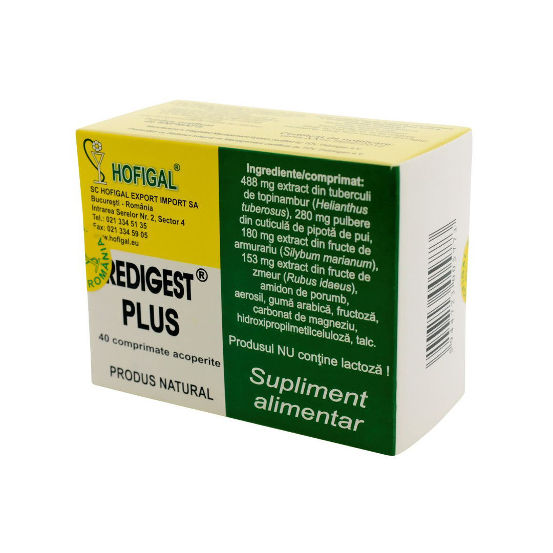 Redigest Plus, 40 comprimate, Hofigal