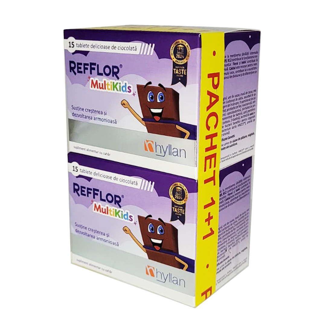 Pachet: Refflor Multikids,15 + 15 tablete ciocolata, Hyllan