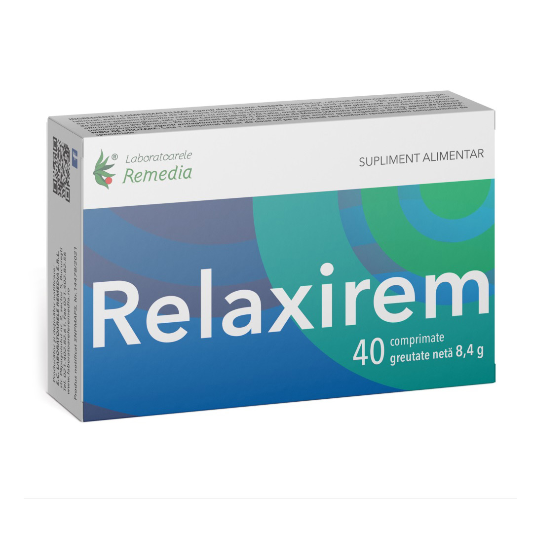 Relaxirem, 40 comprimate, Remedia