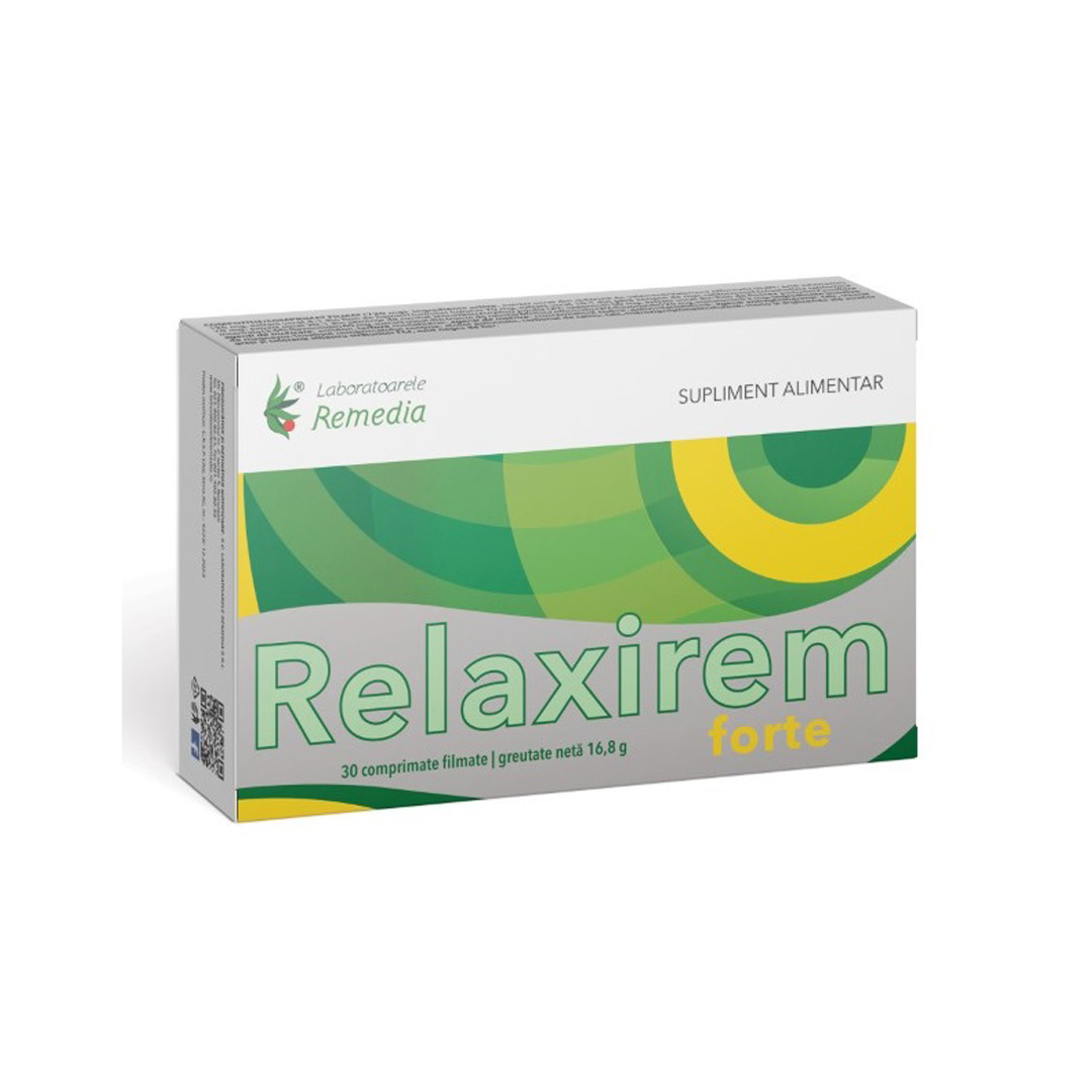 Relaxirem Forte, 30 comprimate, Laboratoarele Remedia