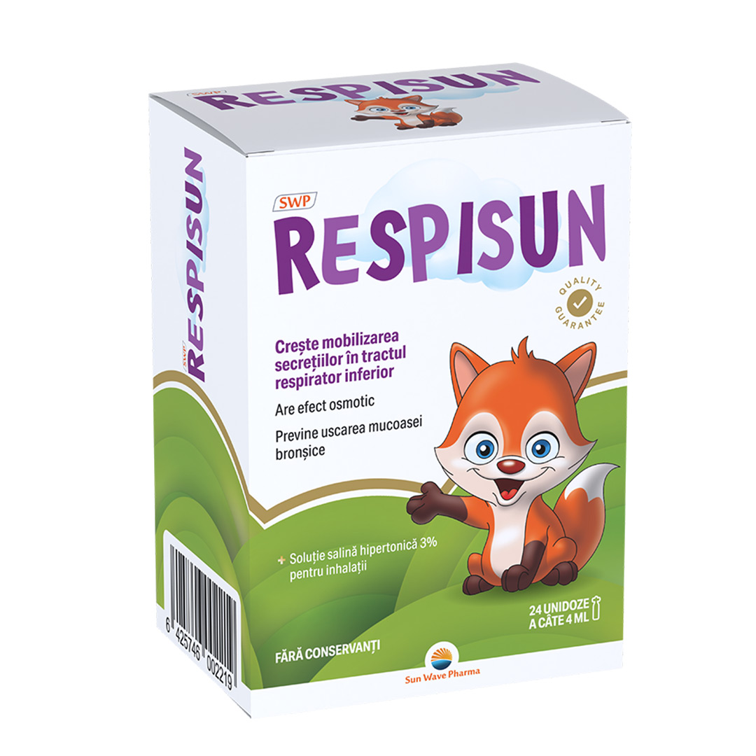 Respisun solutie salina hipertonica 3%, 24 doze, Sun Wave Pharma