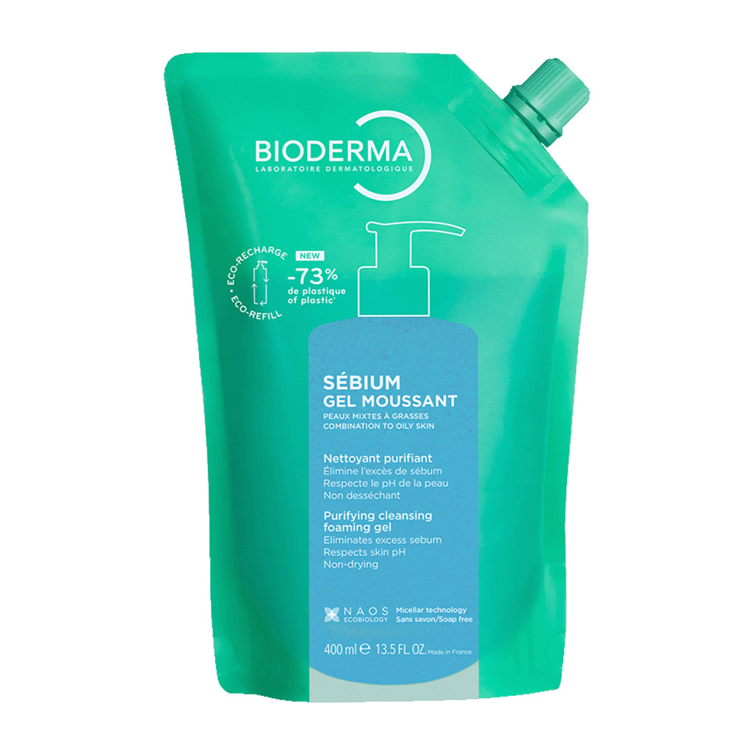 Rezerva eco gel spumant purifiant Sebium, 400 ml, Bioderma