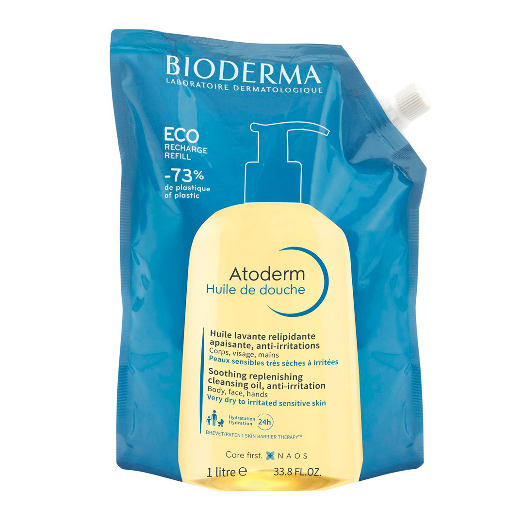 Rezerva eco ulei de dus Atoderm, 1000 ml, Bioderma