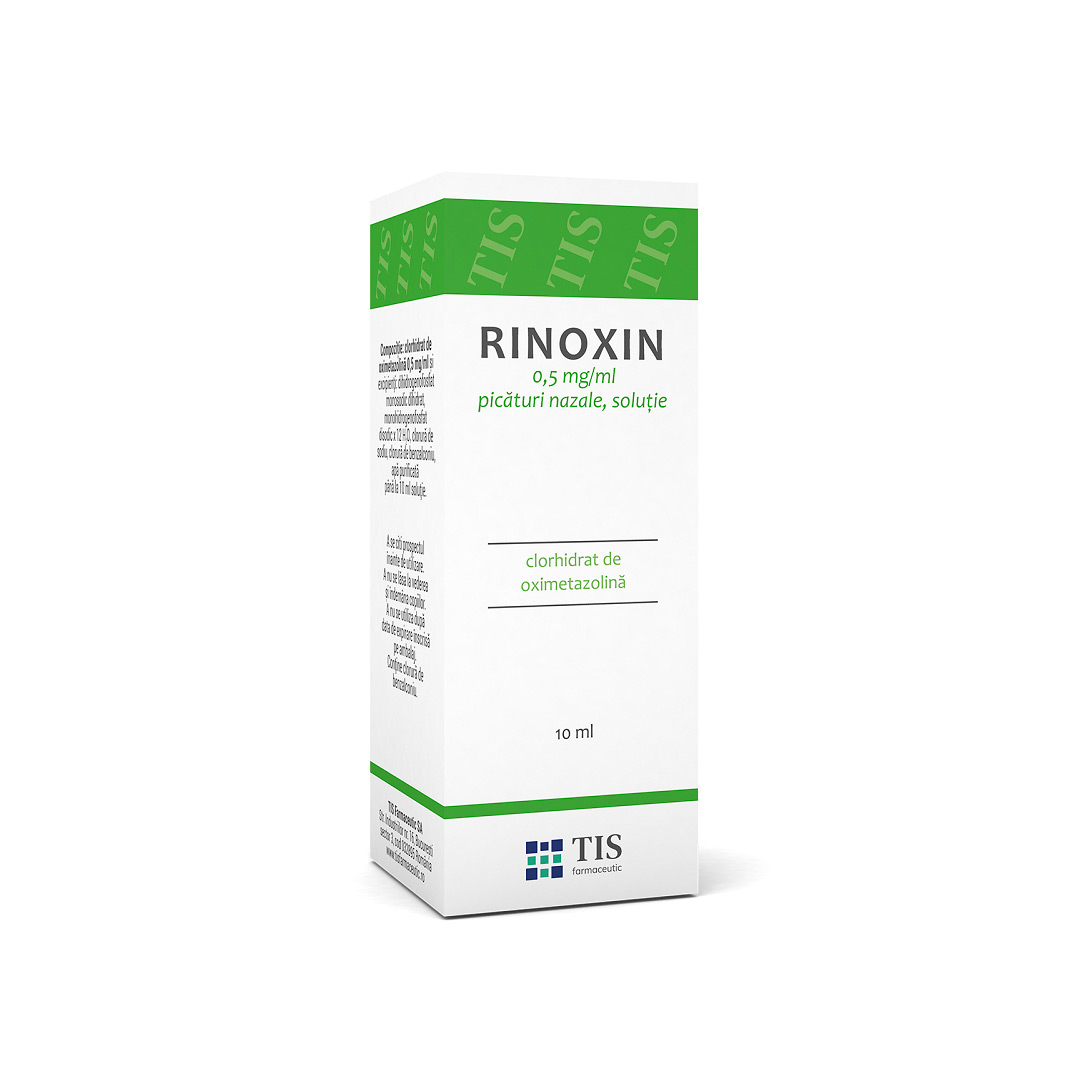 Rinoxin solutie nazala, 0,5 mg/ml,10 ml, Tis Farmaceutic