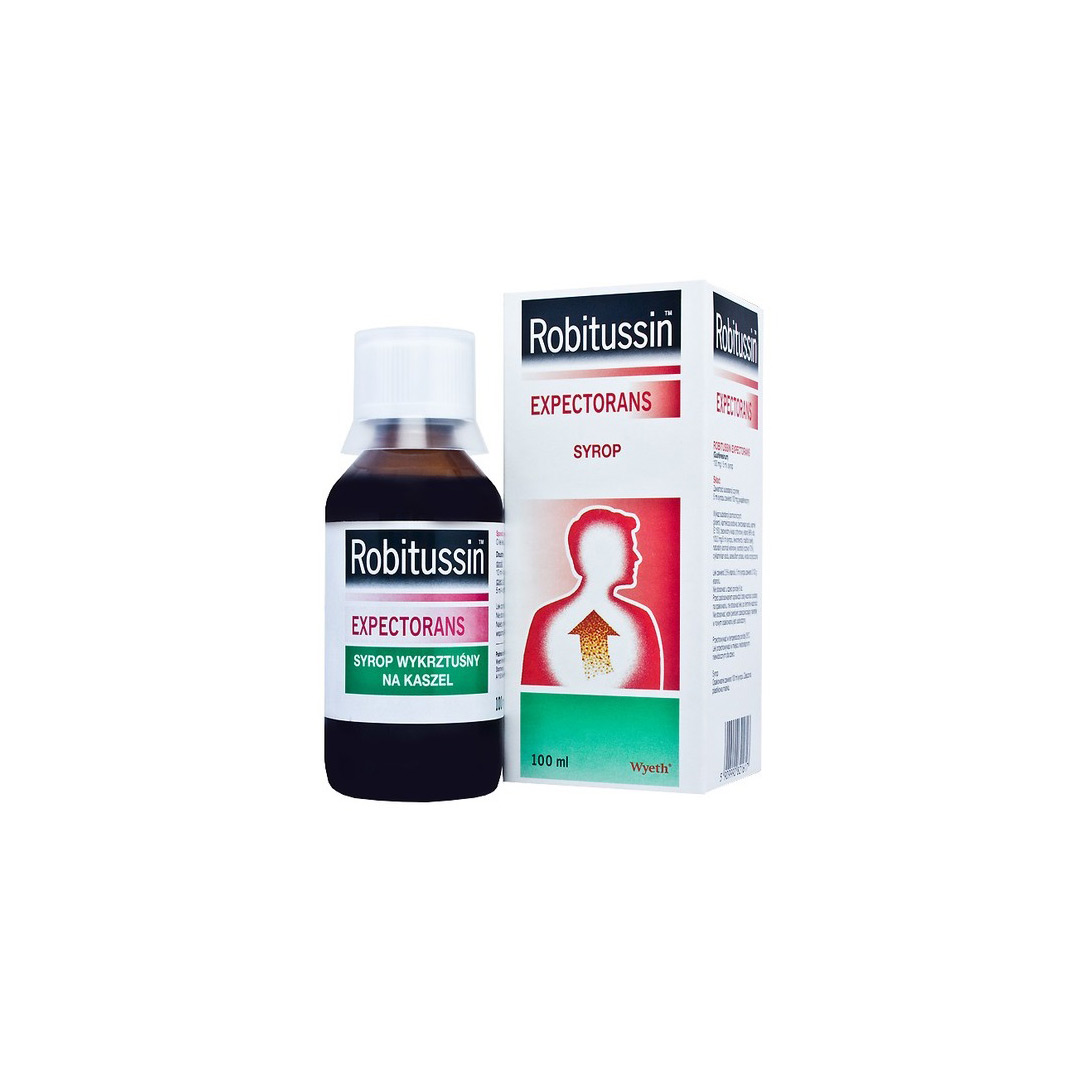 Robitussin sirop expectorant, 100 mg/5 ml, 100 ml, Pfizer