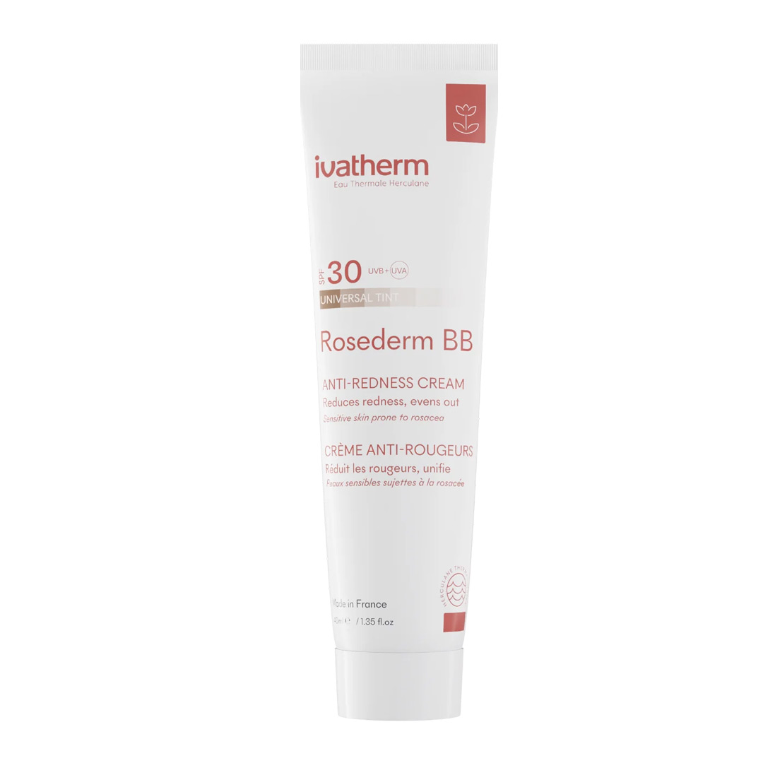 Rosederm BB Cream SPF30 pentru piele cuperozica cu roseata, 40 ml, Ivatherm