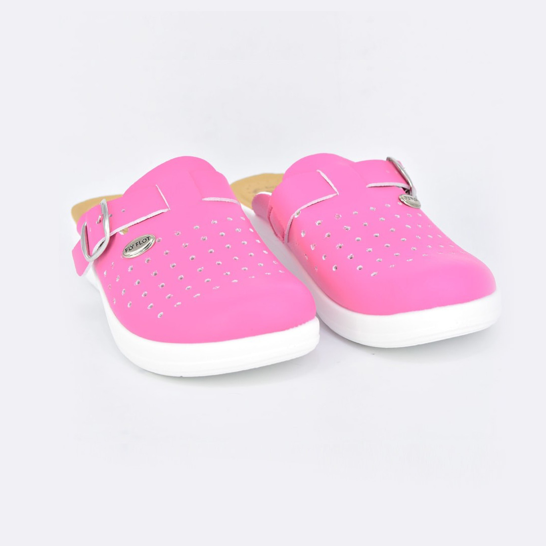 Saboti Medicali cu Catarama Fly Flot 130, roz