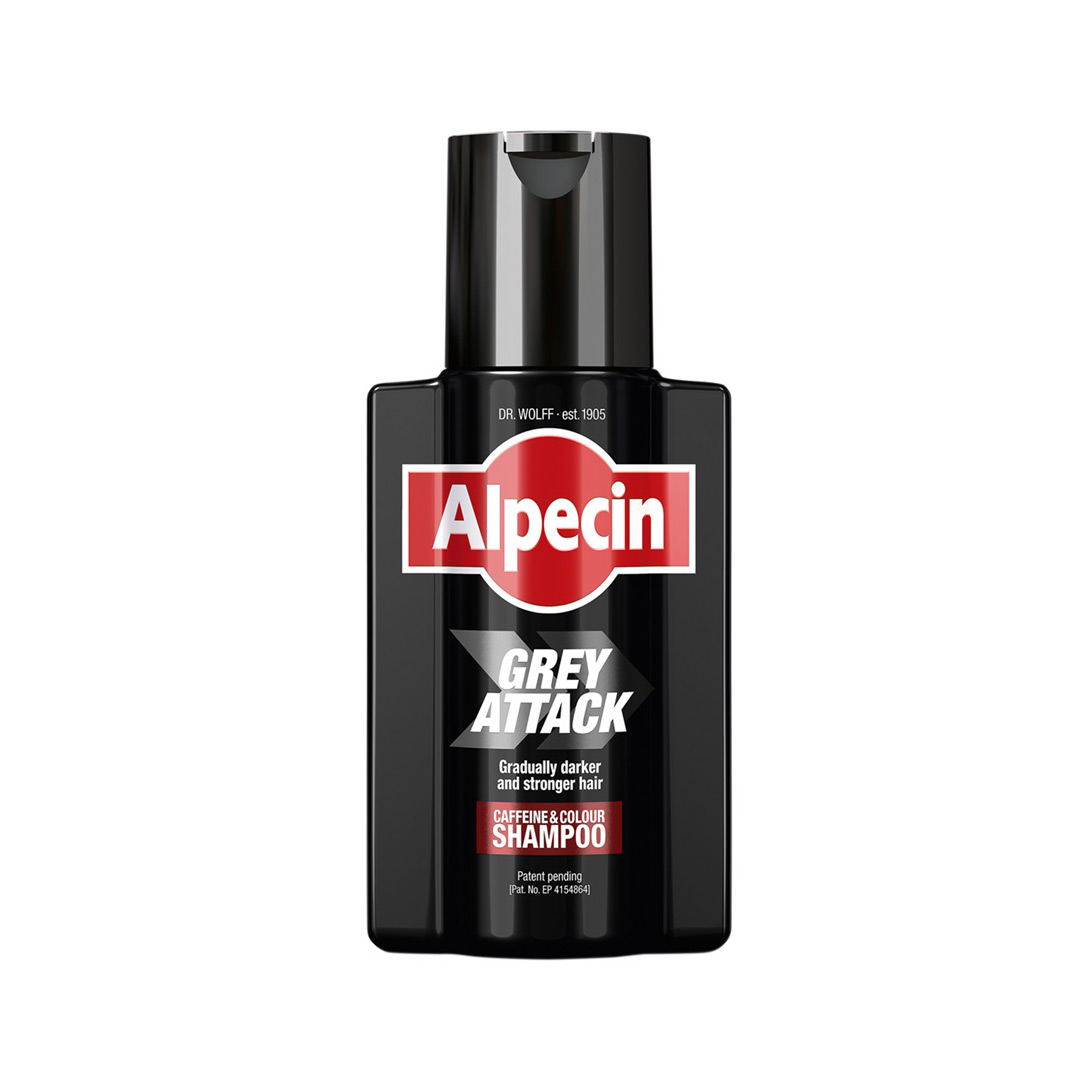 Sampon cu cafeina pentru parul grizonat Grey Attack, 200 ml, Alpecin